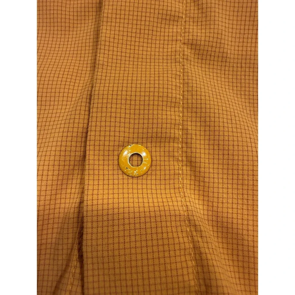 arcteryx Short Sleeve‎ Orange Men's Medium Button Down Zip Pocket